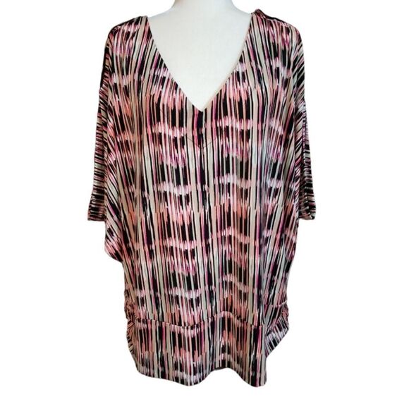 Worthington Women's Stretch scoop Neck Multicolored Size 3X - Picture 1 of 8